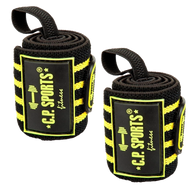 C.P. Sports Strongman Wrist Wraps 50 cm, black/yellow