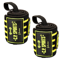C.P. Sports Strongman Wrist Wraps 50 cm, black/yellow