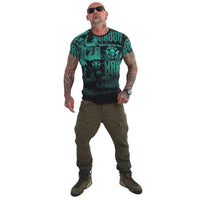 Yakuza Metal System Allover T-Shirt, black