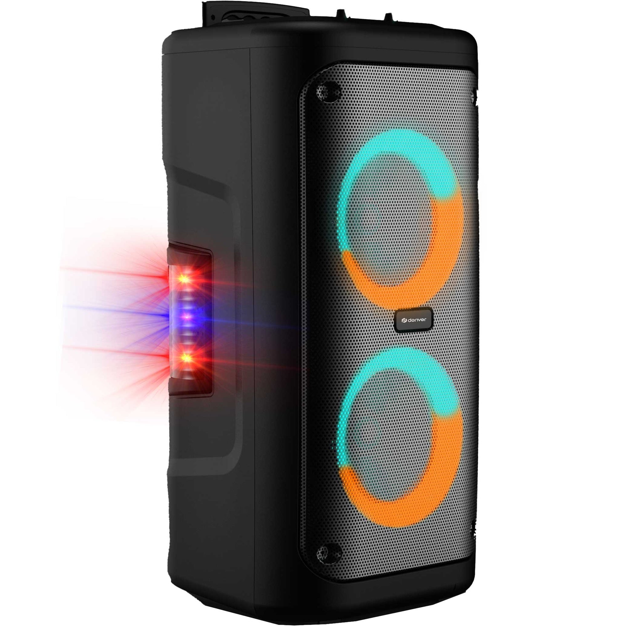 Denver Party-högtalare Portabel 2x6,5" woofer Bluetooth LED-ljus 400W max TSP-353