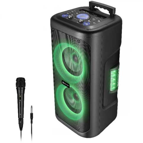 Denver Party-högtalare Portabel 2x6,5" woofer Bluetooth LED-ljus 400W max TSP-353