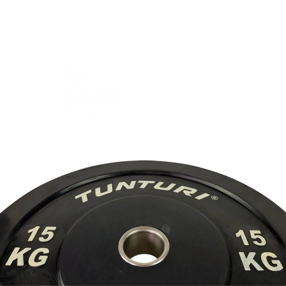 Tunturi Bumperplate 15 kg – Viktskiva för Olympisk Skivstång (Ø50 mm)