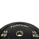 Tunturi Bumperplate 15 kg – Viktskiva för Olympisk Skivstång (Ø50 mm)