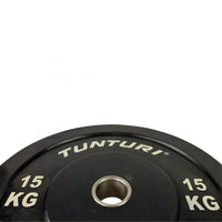 Tunturi Bumperplate 15 kg – Viktskiva för Olympisk Skivstång (Ø50 mm)
