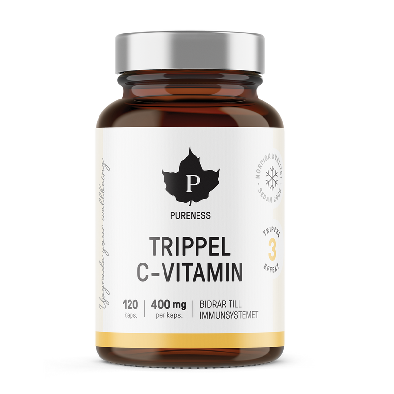 Pureness Trippel C-vitamin - 120 kapslar