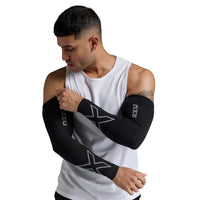 2XU FLEX COMPRESSION ARM SLEEVES Black/Grey