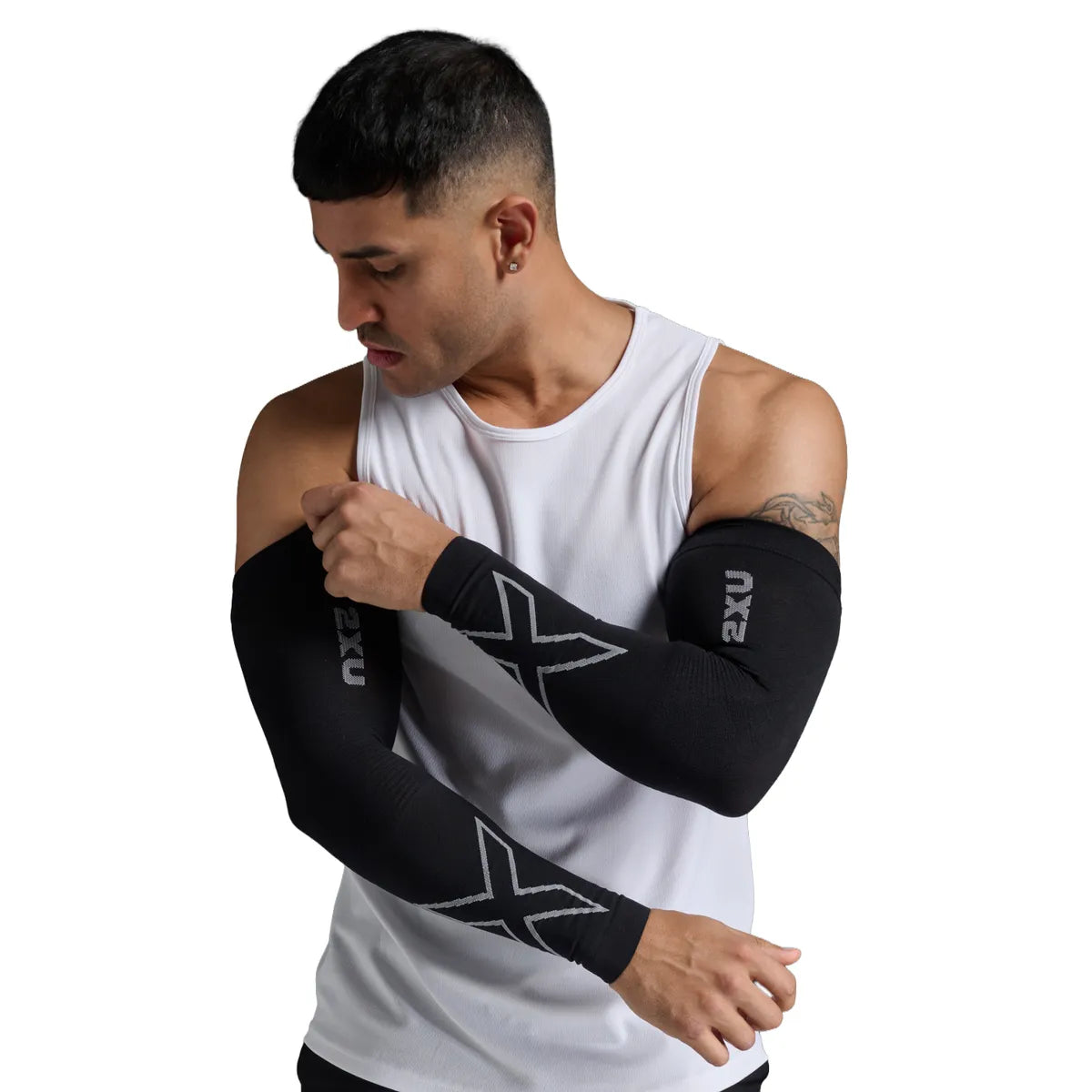 2XU FLEX COMPRESSION ARM SLEEVES Black/Grey