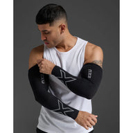 2XU FLEX COMPRESSION ARM SLEEVES Black/Grey