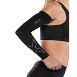 2XU FLEX COMPRESSION ARM SLEEVES Black/Grey