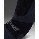 2XU VECTR LIGHT CUSHION NO SHOW SOCKS Black/Titanium