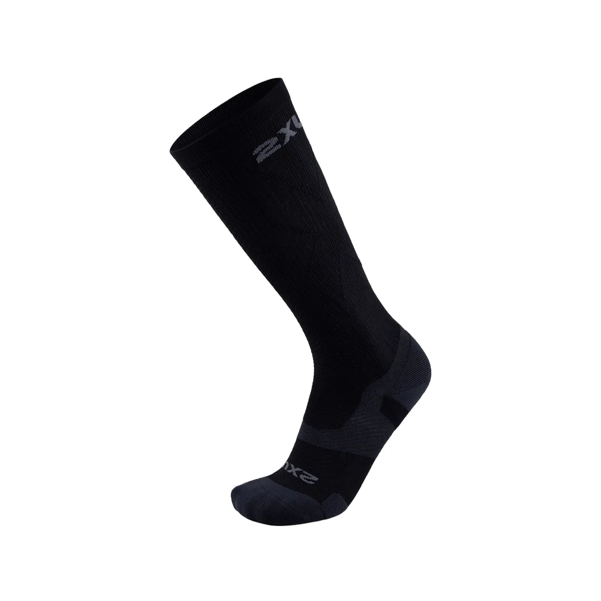 2XU VECTR LIGHT CUSHION FULL LENGTH SOCKS Black/Titanium