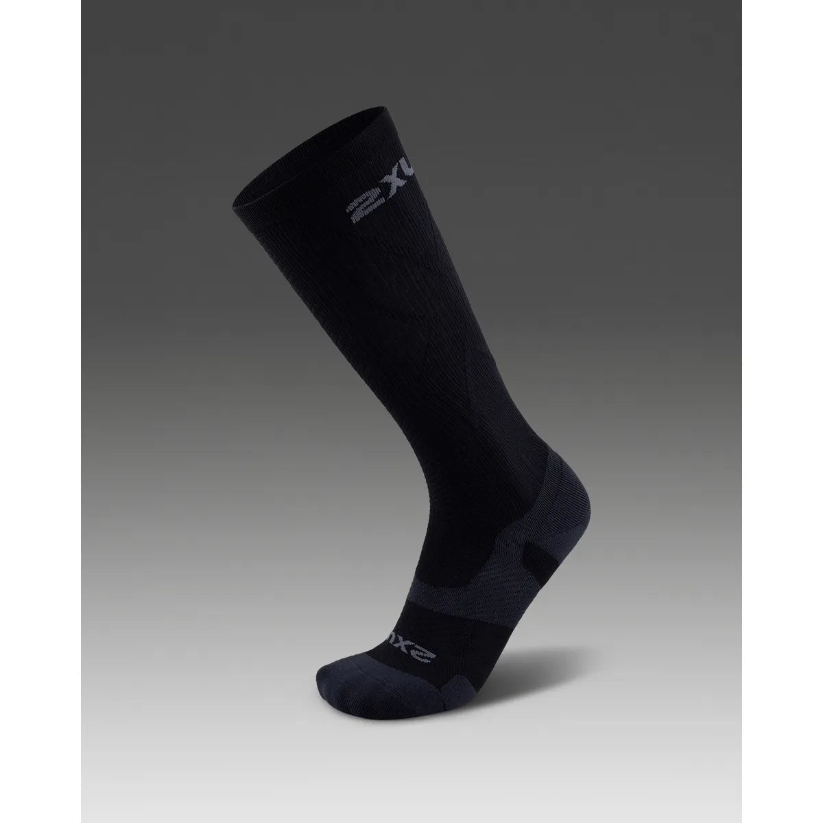 2XU VECTR LIGHT CUSHION FULL LENGTH SOCKS Black/Titanium