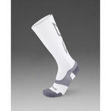 2XU VECTR LIGHT CUSHION FULL LENGTH SOCKS White/Grey