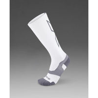 2XU VECTR LIGHT CUSHION FULL LENGTH SOCKS White/Grey