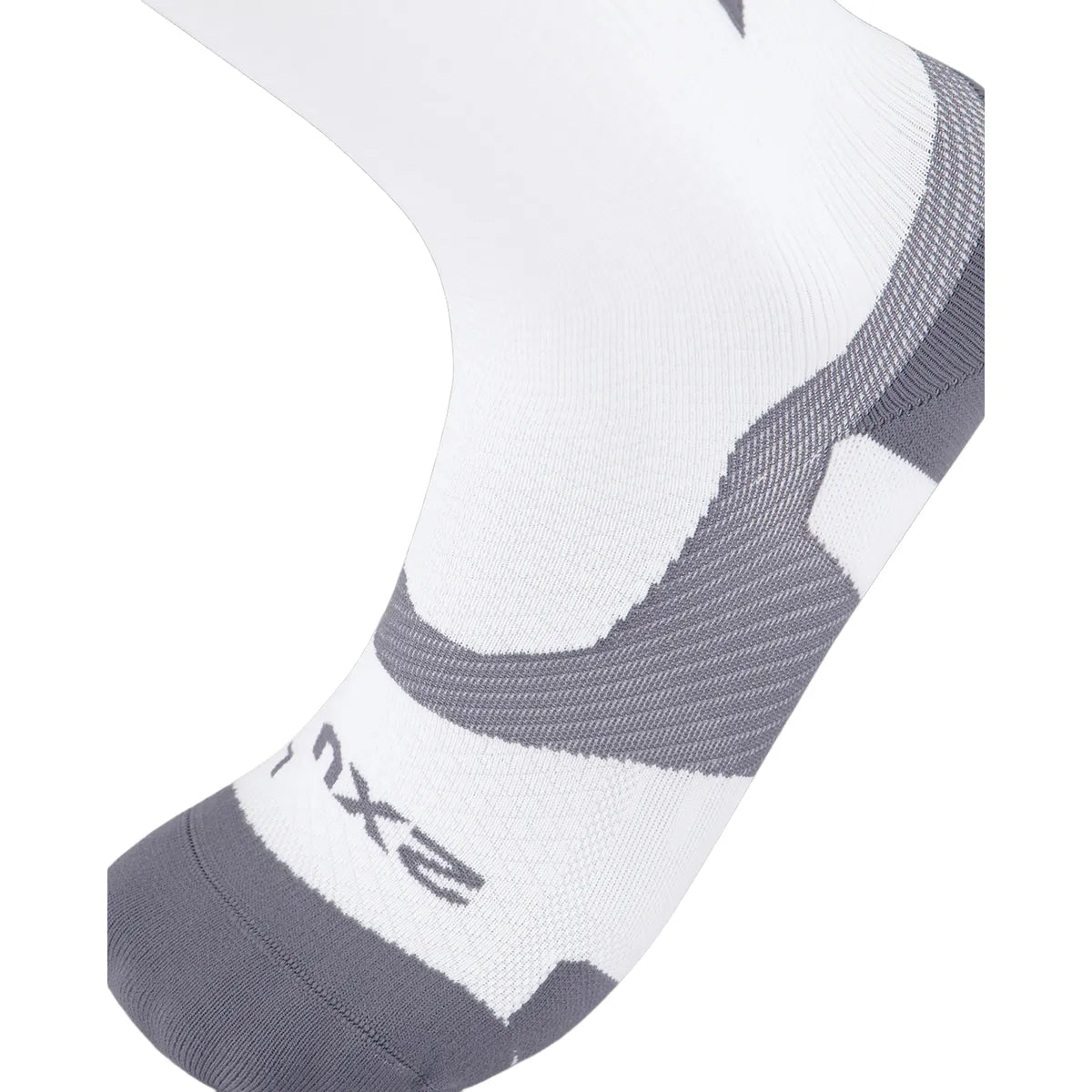 2XU VECTR LIGHT CUSHION FULL LENGTH SOCKS White/Grey
