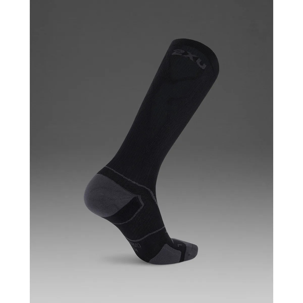 2XU VECTR CUSHION FULL LENGTH SOCKS Black/Titanium