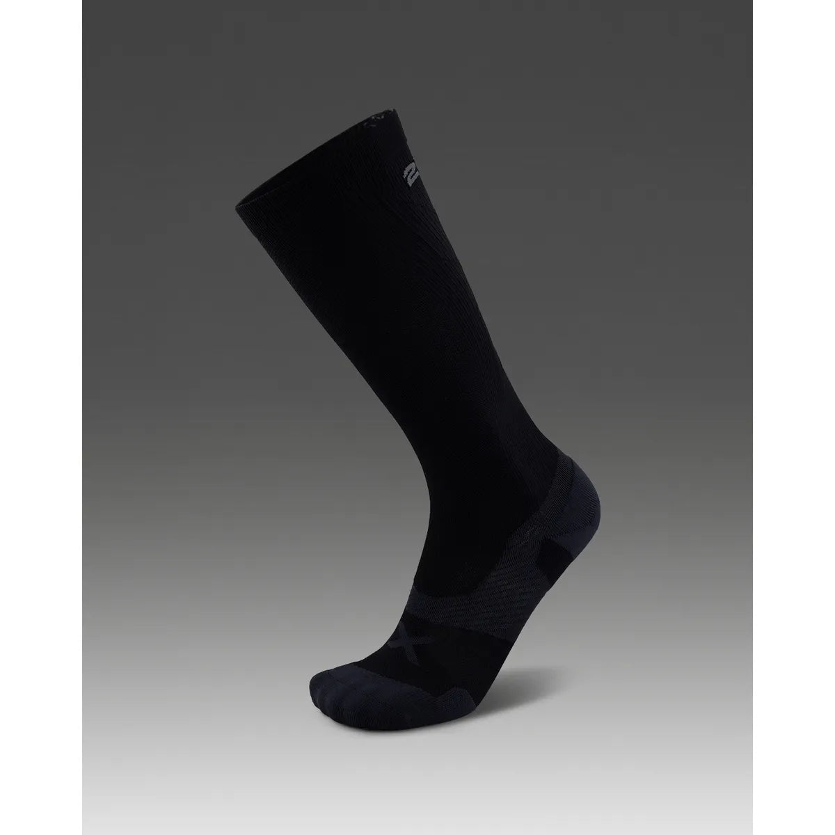 2XU VECTR CUSHION FULL LENGTH SOCKS Black/Titanium