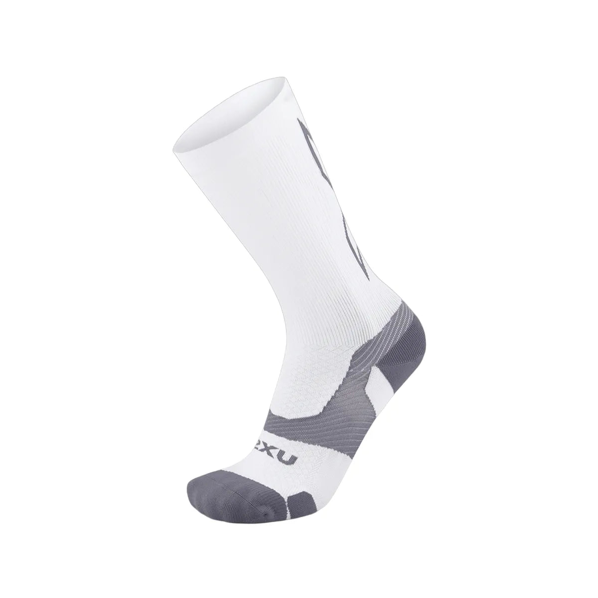 2XU VECTR LIGHT CUSHION CREW SOCKS White/Grey
