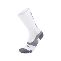 2XU VECTR LIGHT CUSHION CREW SOCKS White/Grey