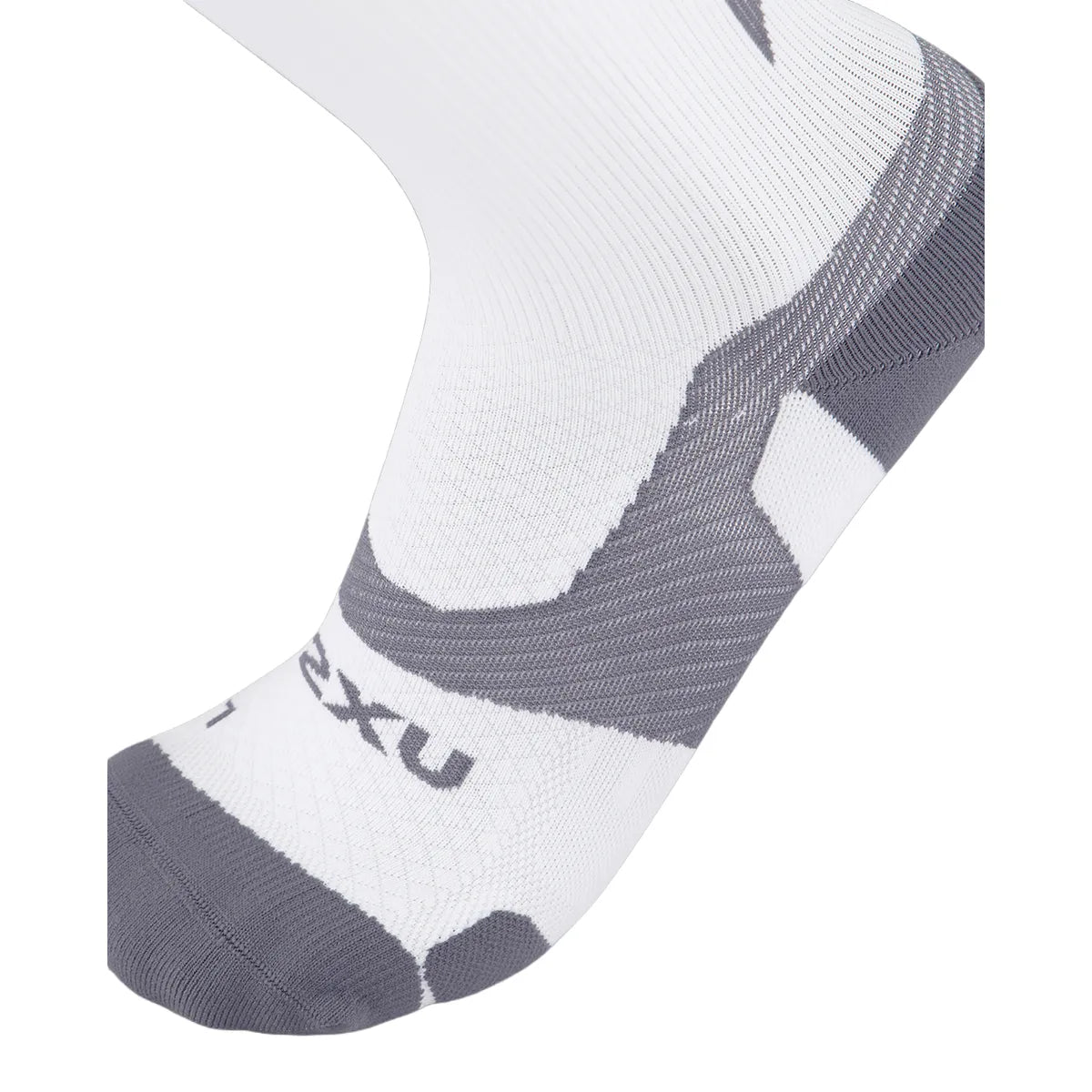 2XU VECTR LIGHT CUSHION CREW SOCKS White/Grey