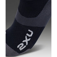 2XU VECTR ULTRALIGHT NO SHOW SOCKS Titanium/Black