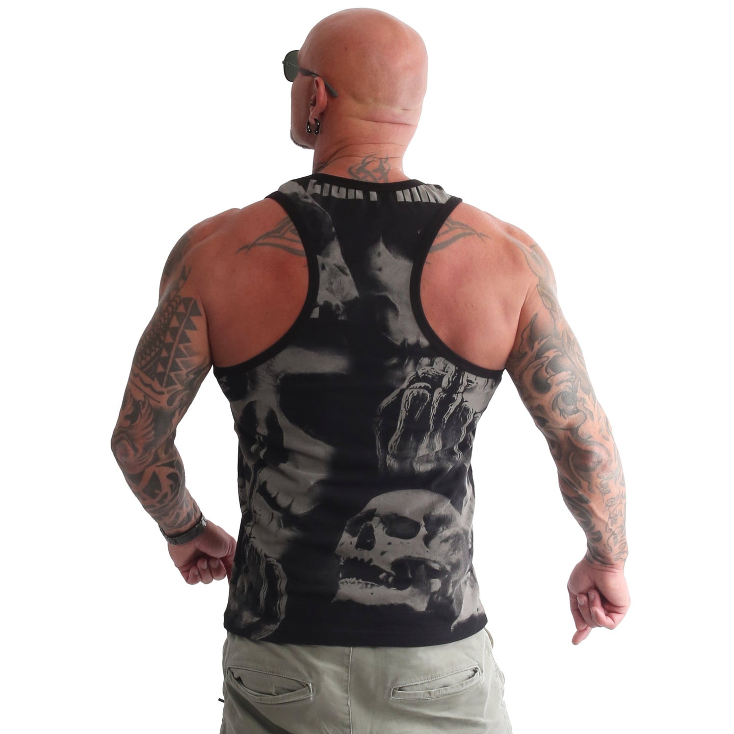 Yakuza Destroyer Allover Tanktop, black