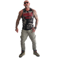 Yakuza Destroyer Allover Tanktop, black