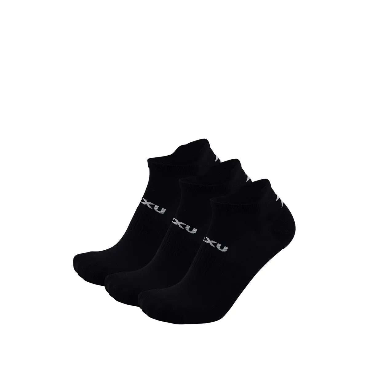 2XU ANKLE SOCKS 3 PACK Black/White