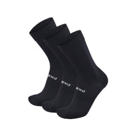 2XU CREW SOCKS 3 PACK Black/White