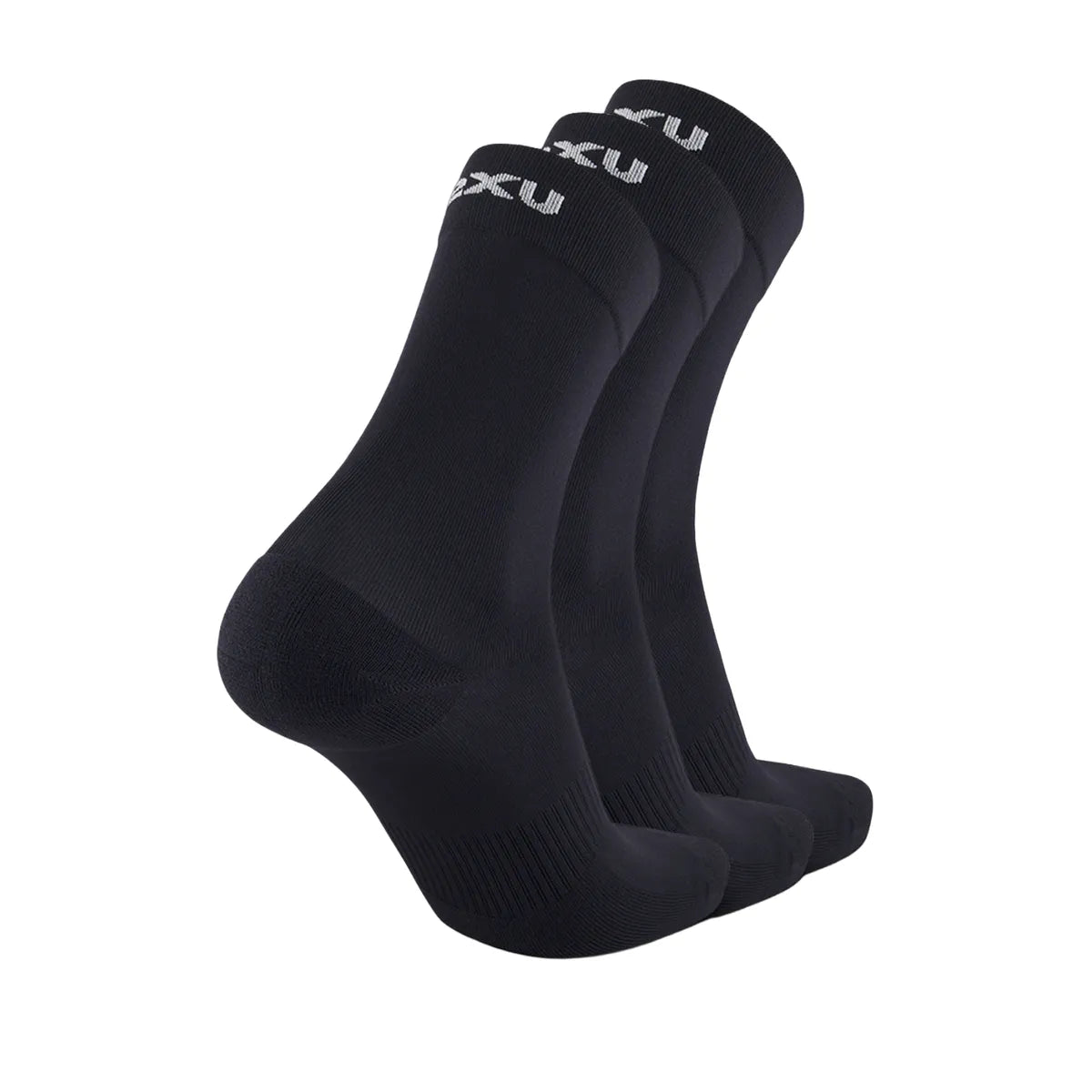 2XU CREW SOCKS 3 PACK Black/White
