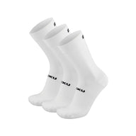 2XU CREW SOCKS 3 PACK White/Black