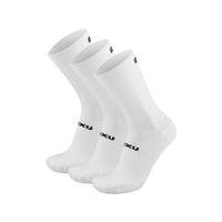 2XU CREW SOCKS 3 PACK White/Black