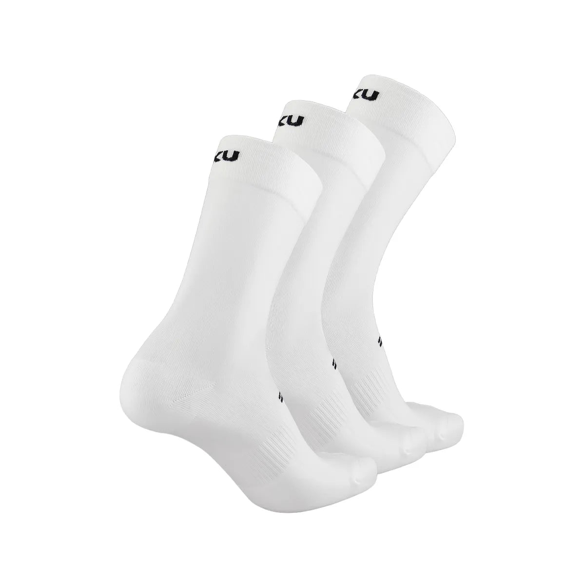 2XU CREW SOCKS 3 PACK White/Black
