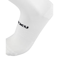 2XU CREW SOCKS 3 PACK White/Black