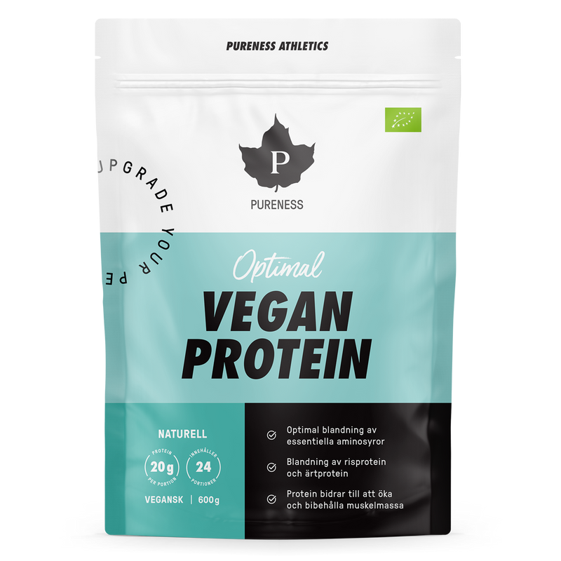 Pureness Athletics Optimal Vegan Protein Ekologisk Naturell - 600 g