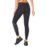 2XU MOTION MID-RISE COMP TIGHTS Black/Dotted Reflective Logo