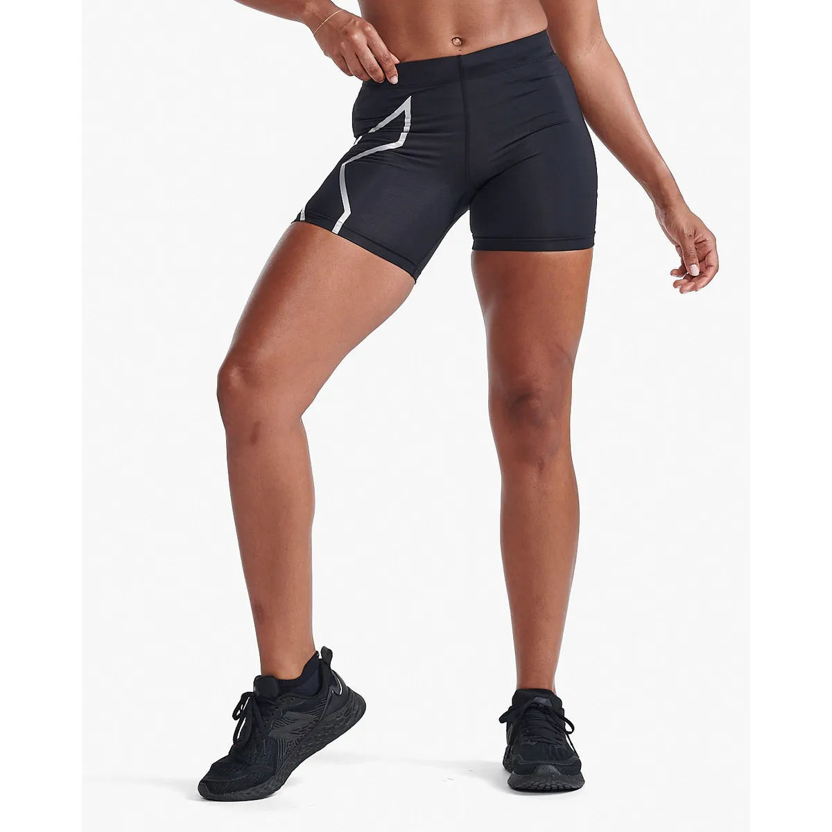 2XU CORE COMP 5 INCH SHORTS Black/Silver