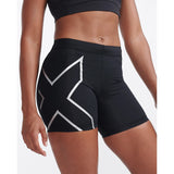 2XU CORE COMP 5 INCH SHORTS Black/Silver