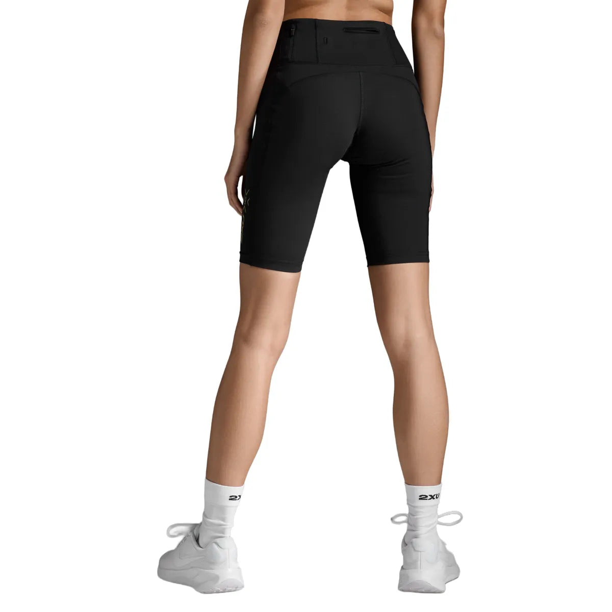2XU LIGHT SPEED MID-RISE COMPRESSION SHORTS Black/Gold Reflective