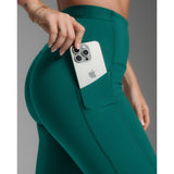 2XU FORM STASH HI-RISE COMPRESSION TIGHTS Dark Moss/Dark Moss