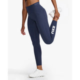 2XU FORM STASH HI-RISE COMPRESSION TIGHTS Midnight/White