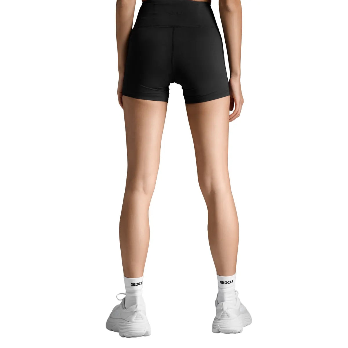 2XU FORM SOFT TOUCH HI-RISE COMPRESSION 4 INCH SHORTS Black/Black