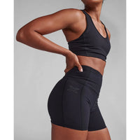 2XU FORM SOFT TOUCH HI-RISE COMPRESSION 4 INCH SHORTS Black/Black