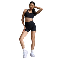 2XU FORM SOFT TOUCH HI-RISE COMPRESSION 4 INCH SHORTS Black/Black