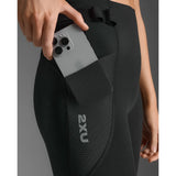 2XU AERO MESH HI-RISE COMPRESSION TIGHTS Black/Silver Reflective