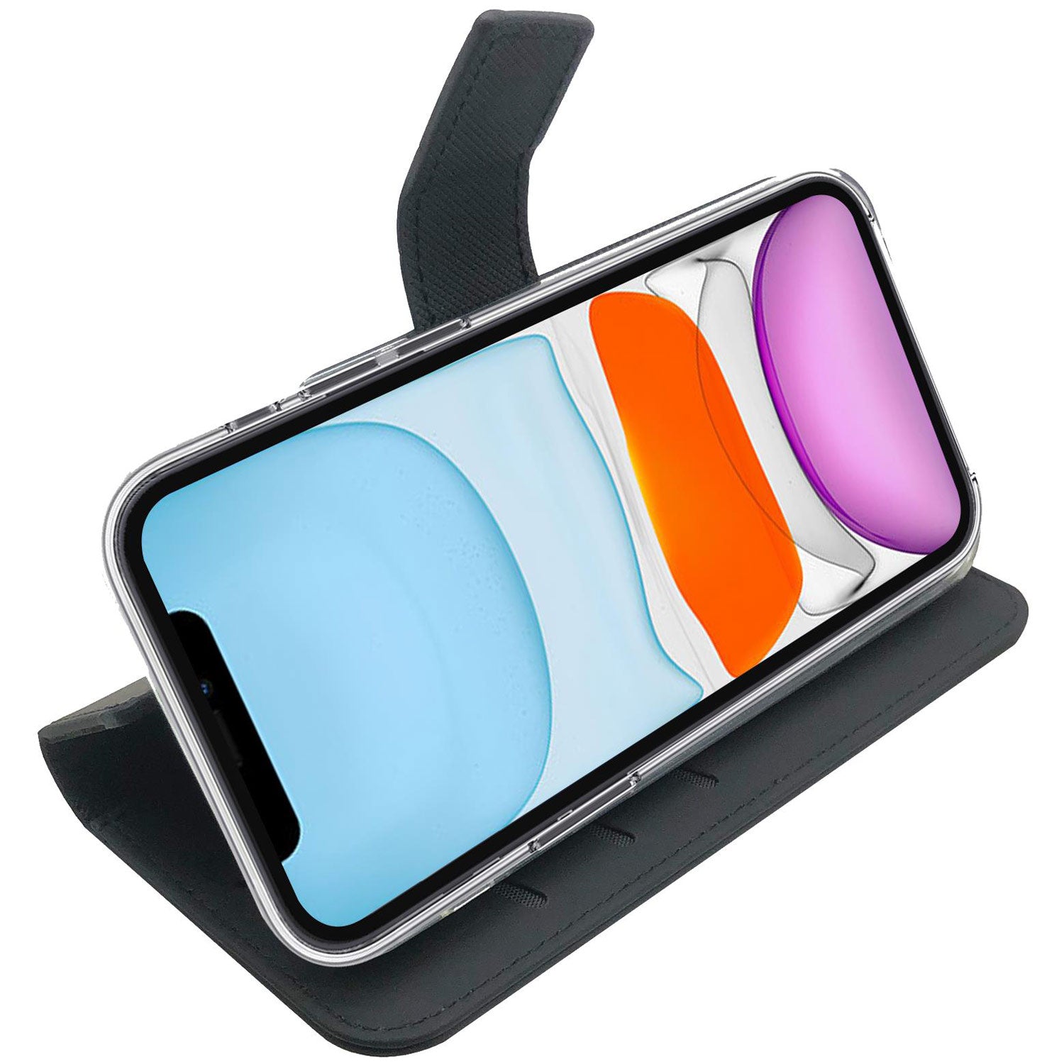 Celly Wallet Case iPhone 11 Svart