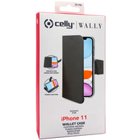 Celly Wallet Case iPhone 11 Svart