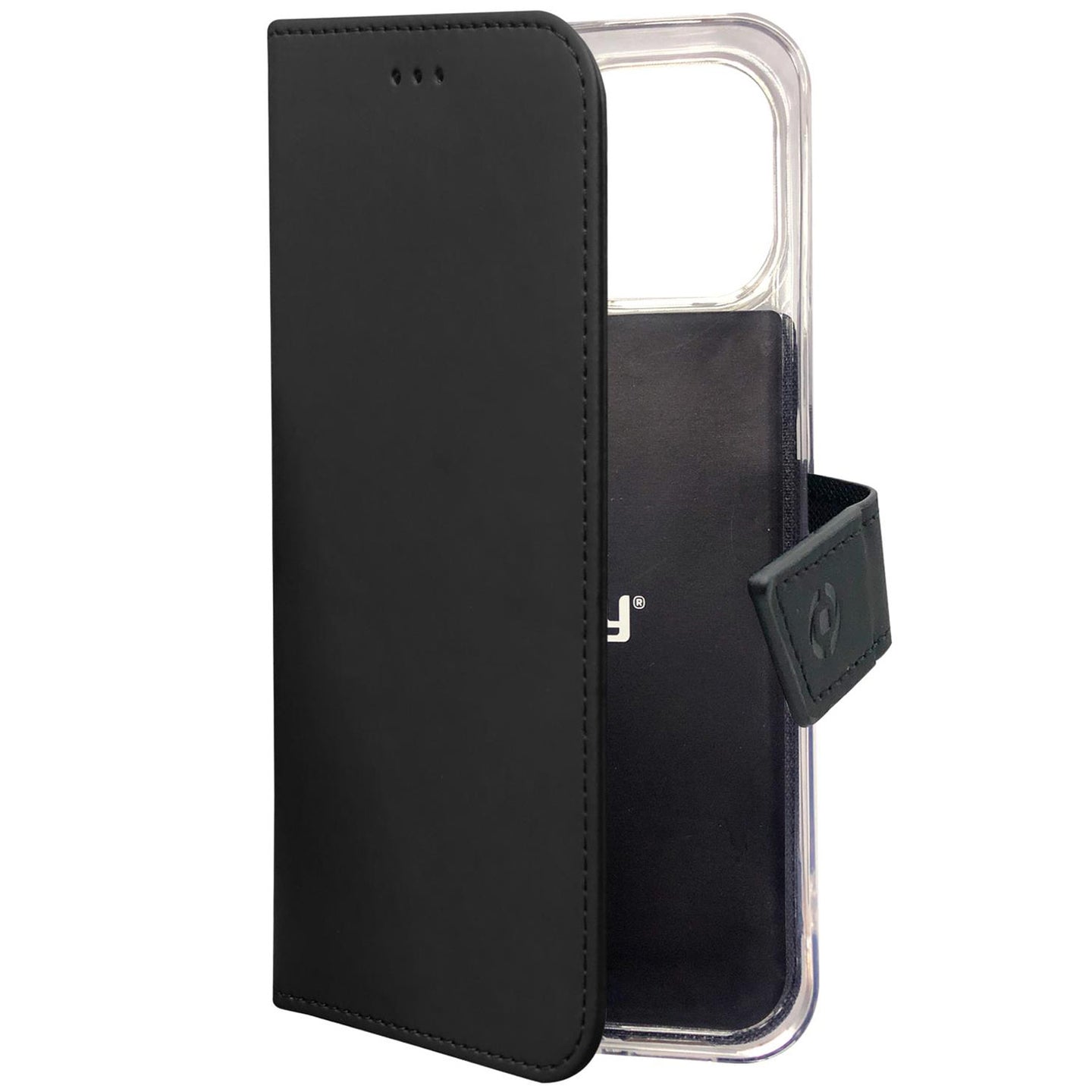 Celly Wallet Case iPhone 13 Svart