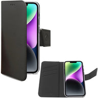 Celly Wallet Case iPhone 14 Svart