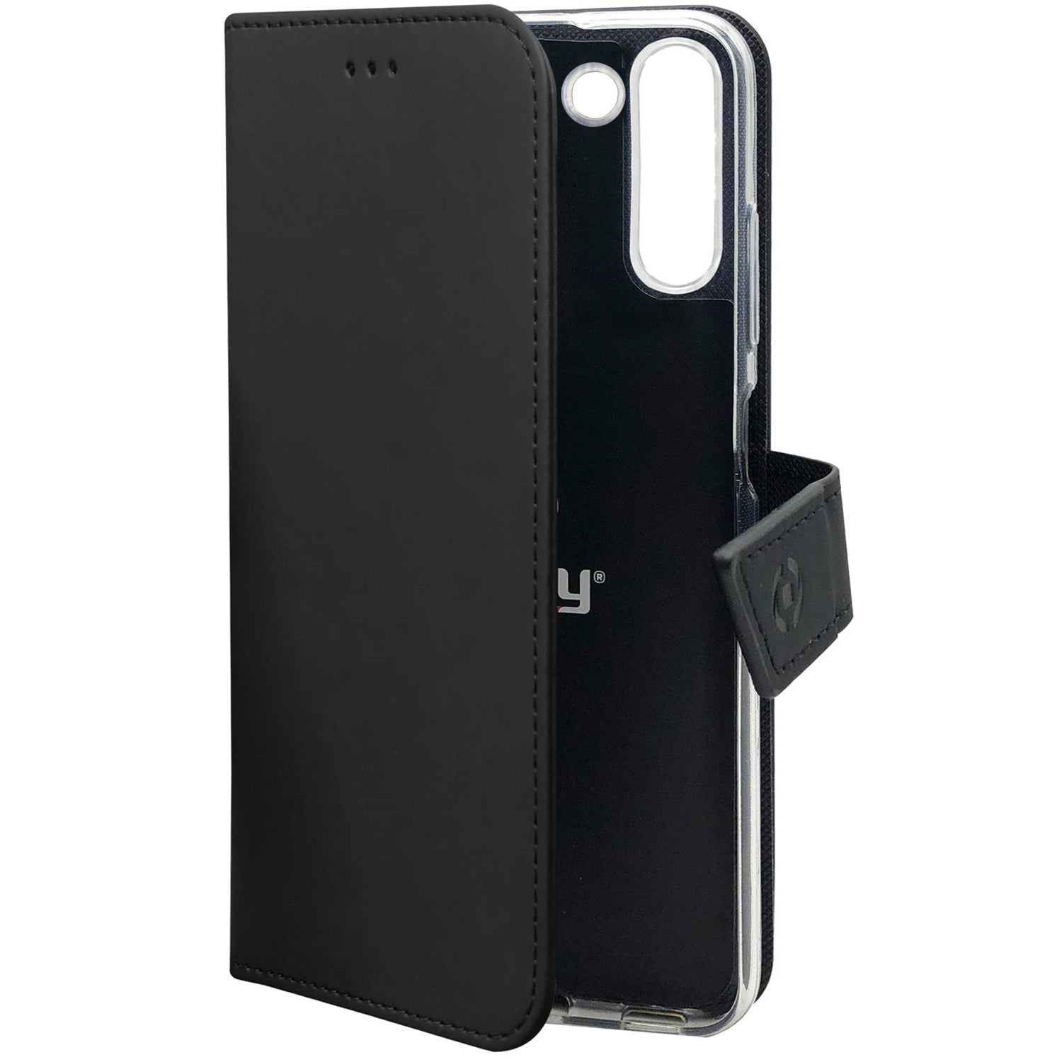Celly Wallet Case Galaxy S23 5G Svart